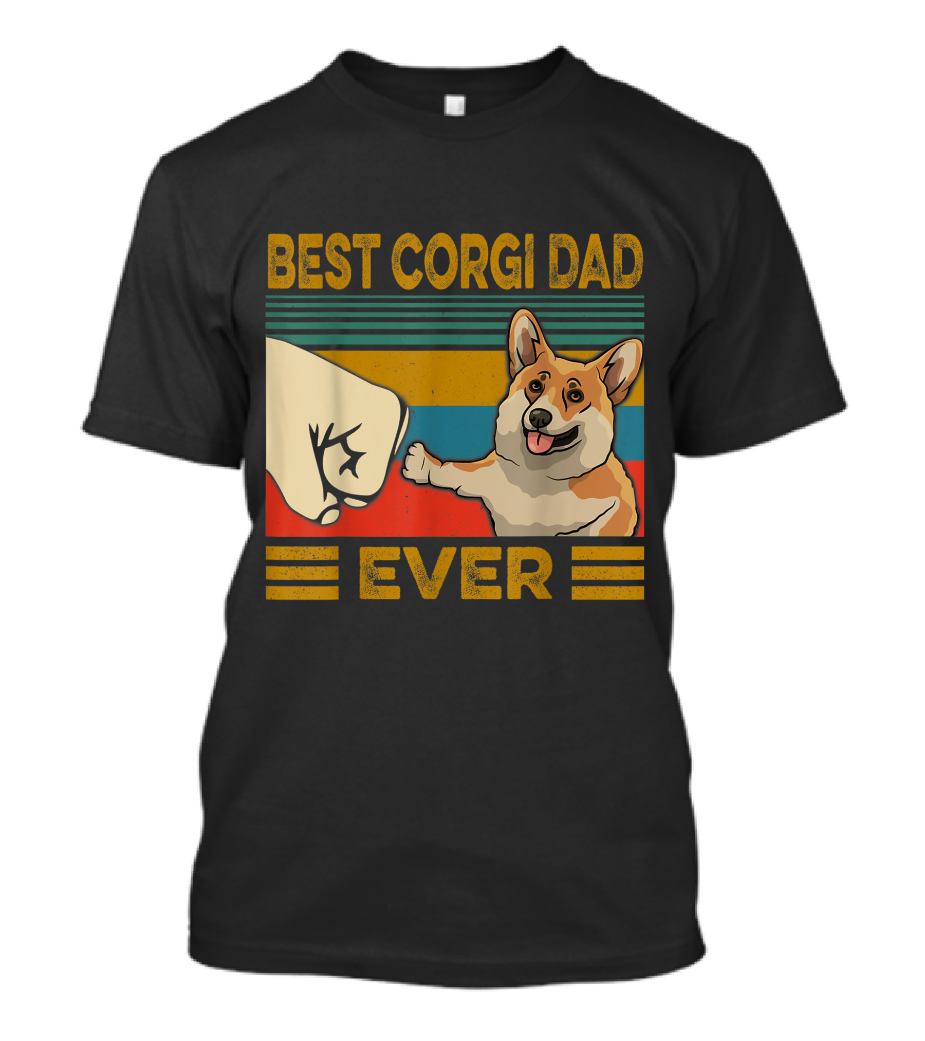 Best Corgi Dad Ever Fist Bump T-Shirt
