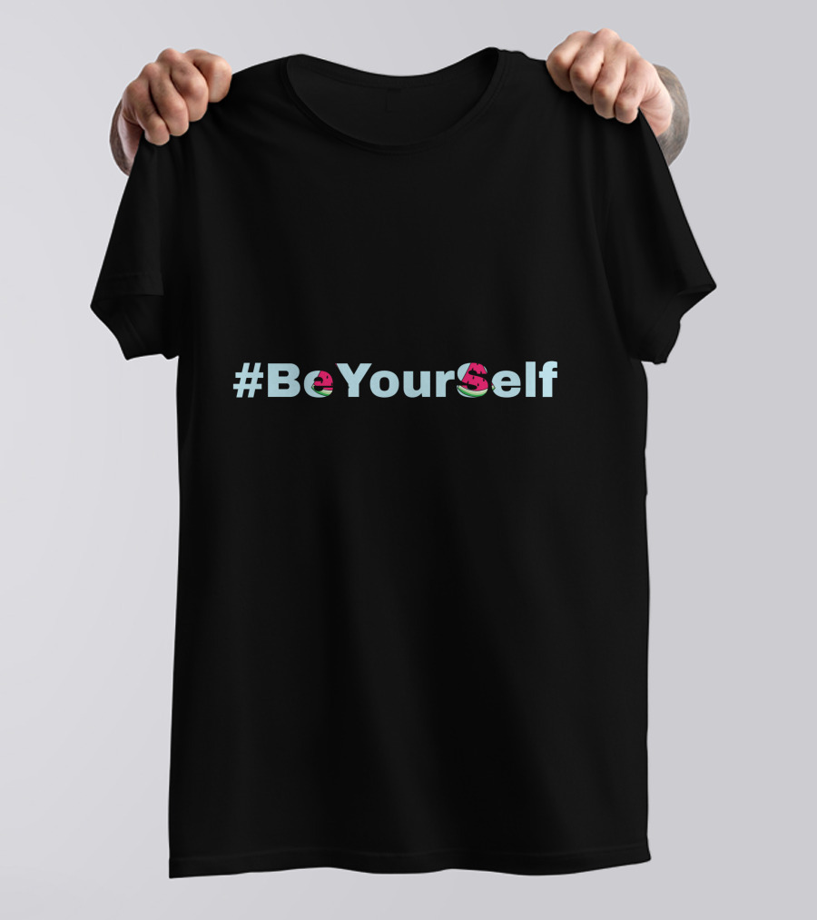 BeYourSelf Quirky Dinosaur Letter T-Shirt