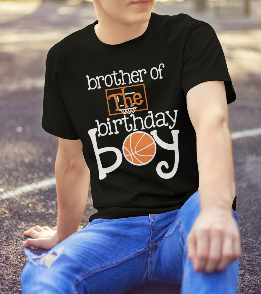 Brother Of The Birthday Boy Basketball T-Shirt