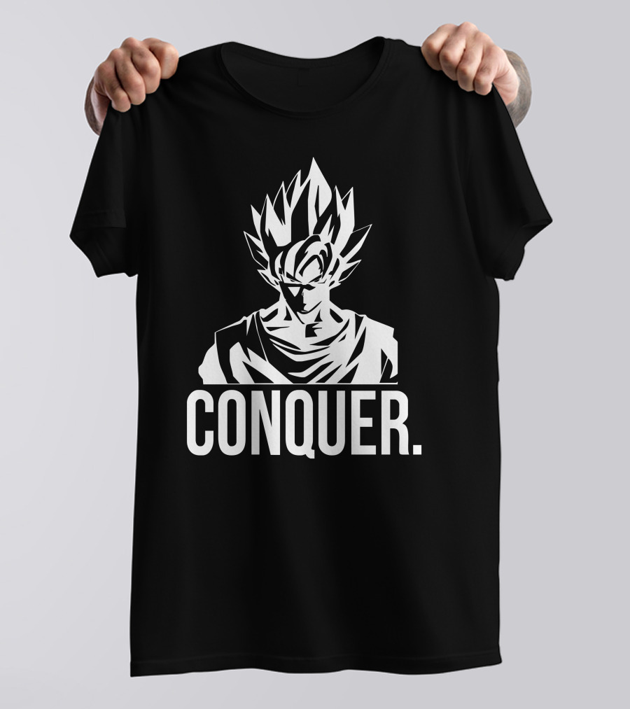Conquer Super Saiyan Goku Iconic Power T-Shirt
