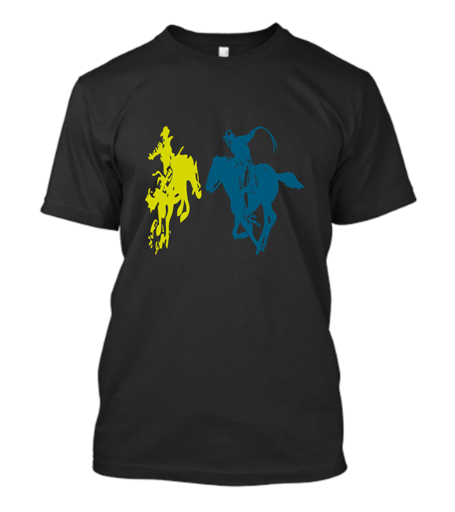 Cowboy Fight Neon Rodeo Duel T-Shirt