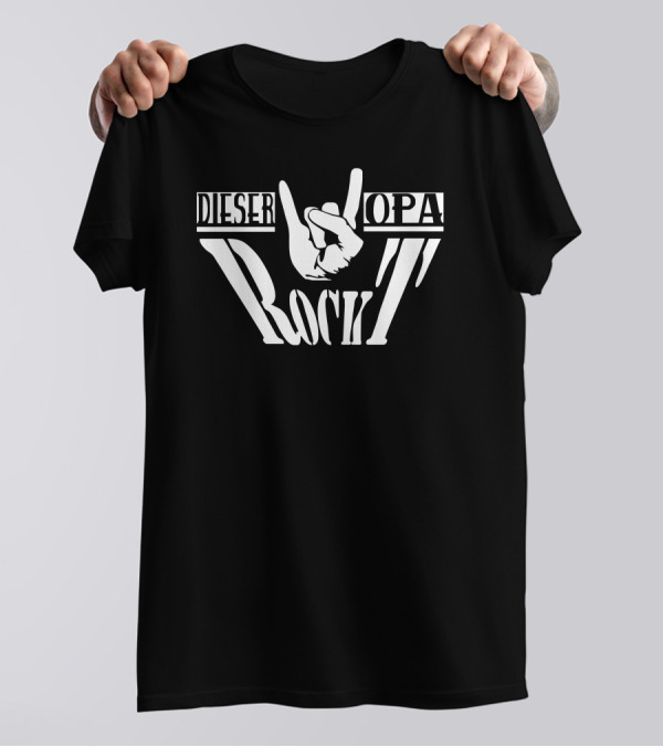 Dieser Opa Rockt Fun Hand Gesture T-Shirt