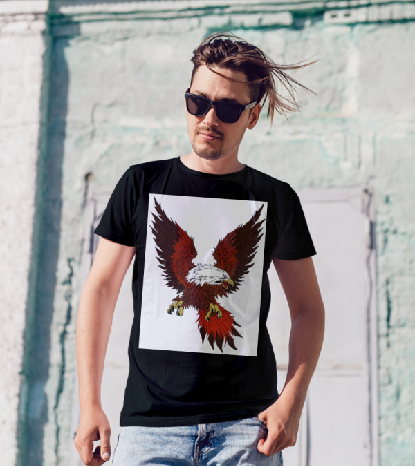 Eagles Bald Eagle Soaring Wings Outstretched T-Shirt