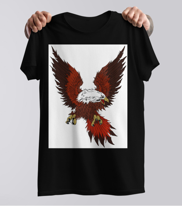 Eagles Bald Eagle Soaring Wings Outstretched T-Shirt
