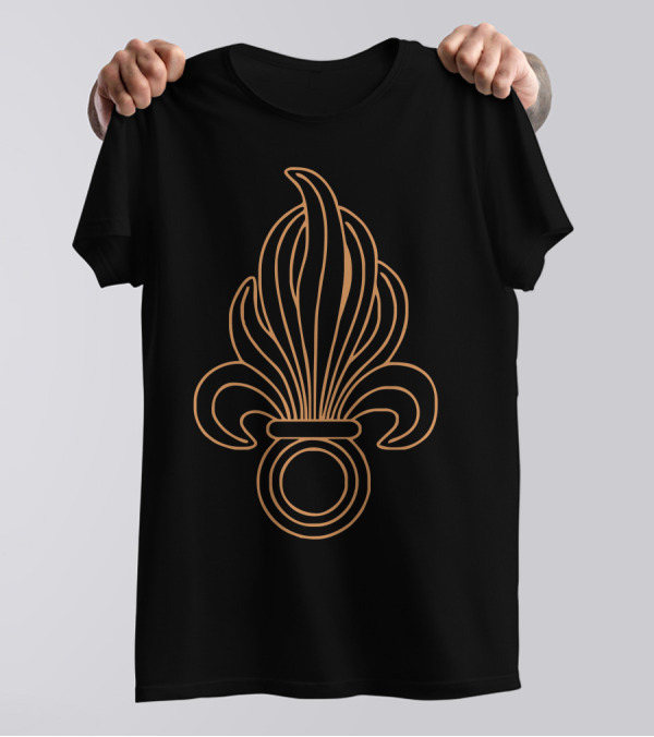 Fremdenlegion French Foreign Legion Flaming Grenade Emblem T-Shirt
