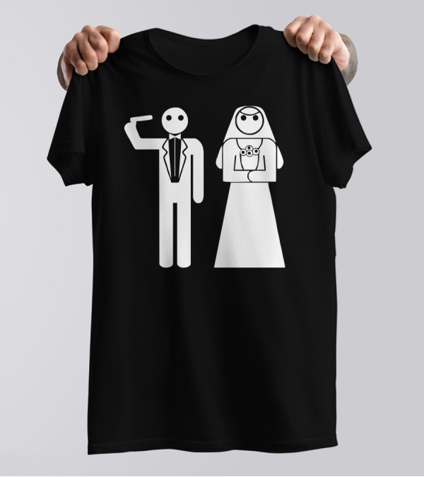 Game Over Stickman Wedding Bachelor Party Junggesellenabschied Hochzeit T-Shirt