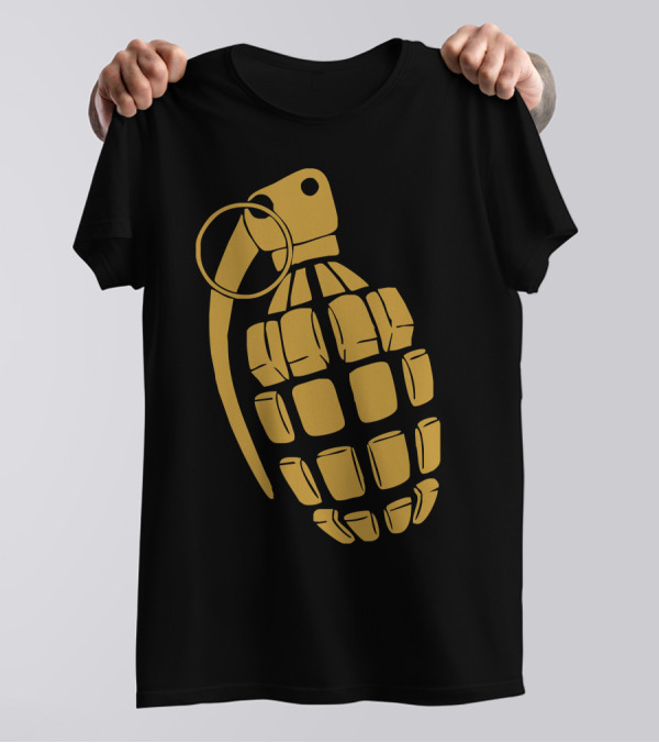 Granate Grenade Weapon Krieg War Pc Game Classic Usa Army T-Shirt
