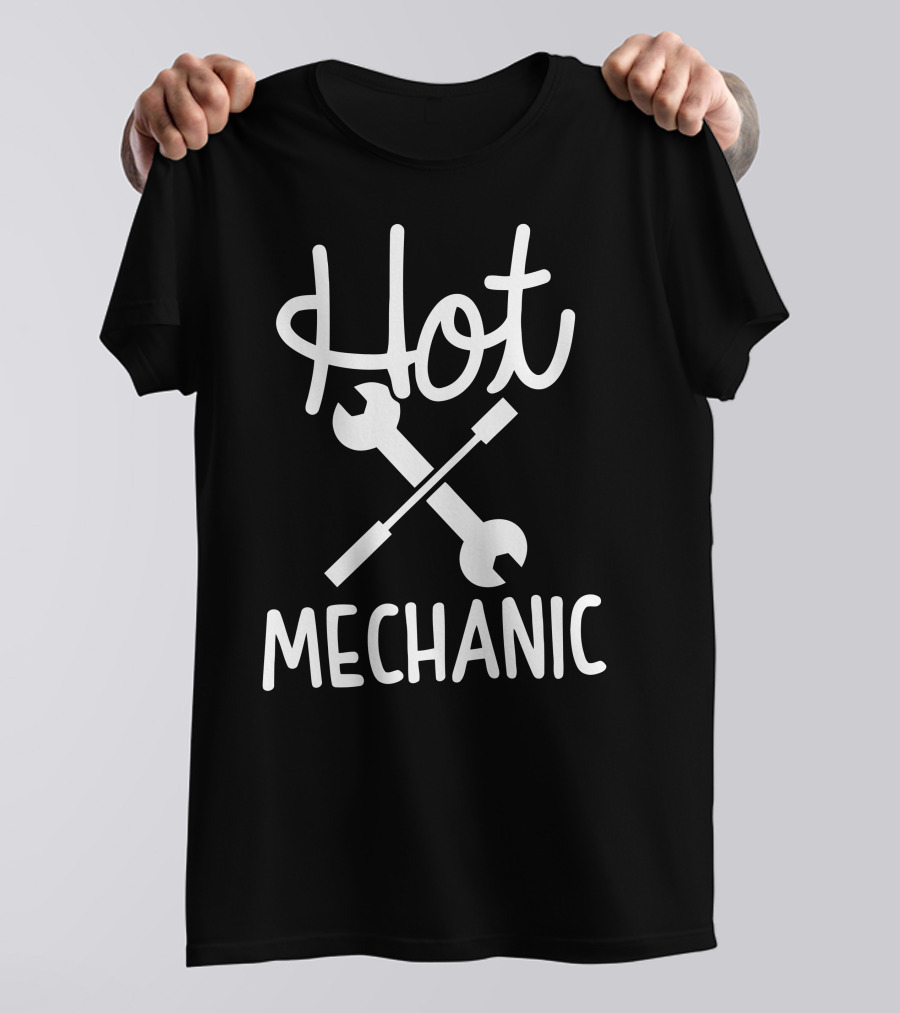 Hot Mechanic Wrench And Screwdriver Crossed T-Shirt