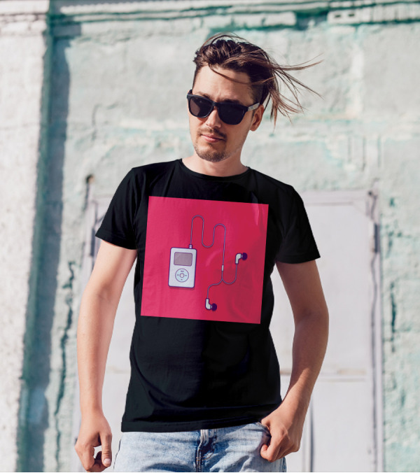 IPod Classic Retro Music Player With Earbuds T-Shirt