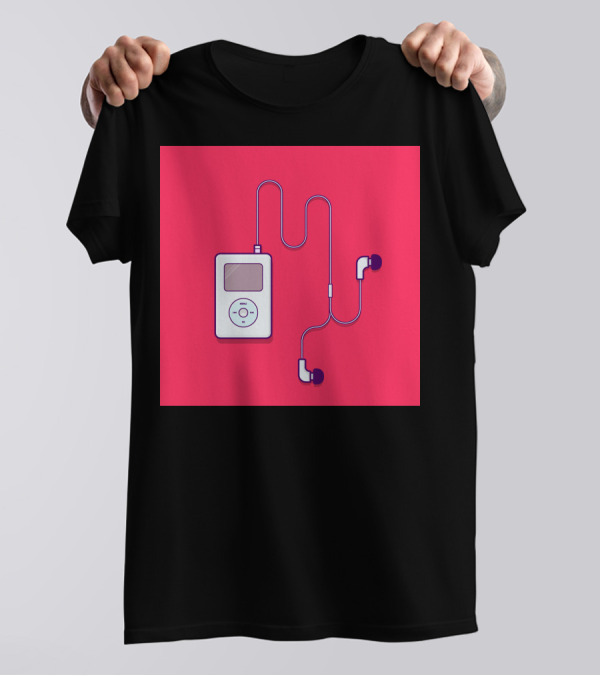 IPod Classic Retro Music Player With Earbuds T-Shirt
