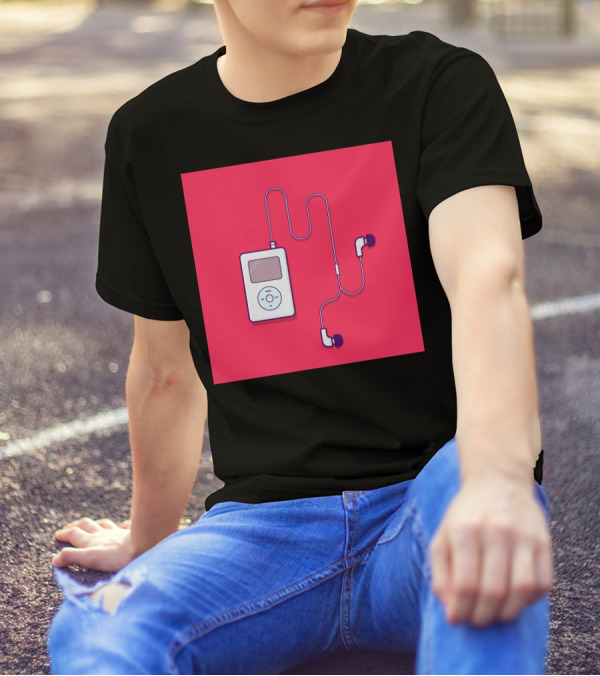 IPod Classic Retro Music Player With Earbuds T-Shirt