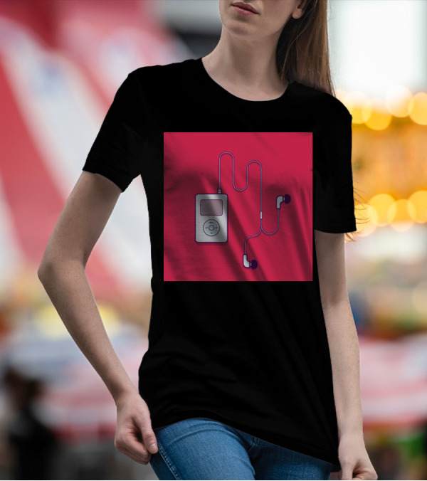 IPod Classic Retro Music Player With Earbuds T-Shirt