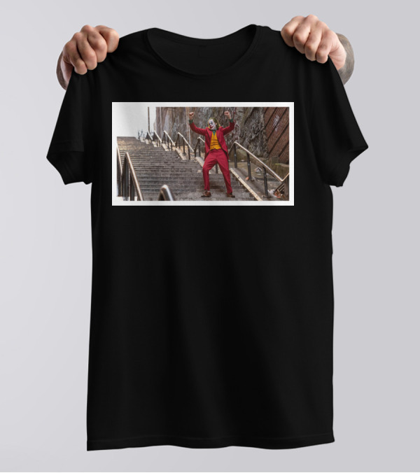 Joaquin Joker Stairs Scene T-Shirt
