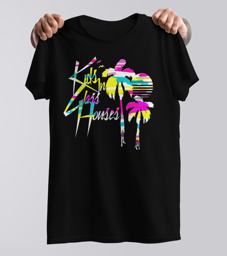 Kids In Glass Houses Neon Palm Tree T-Shirt