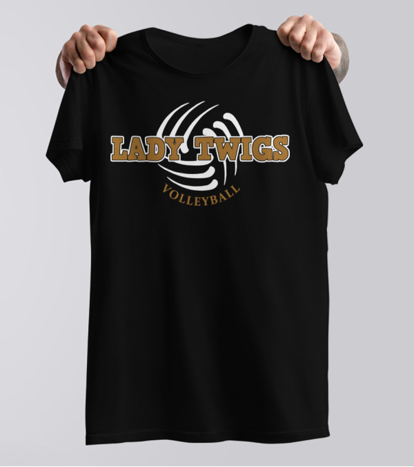 Lady Twigs Volleyball Team Emblem T-Shirt