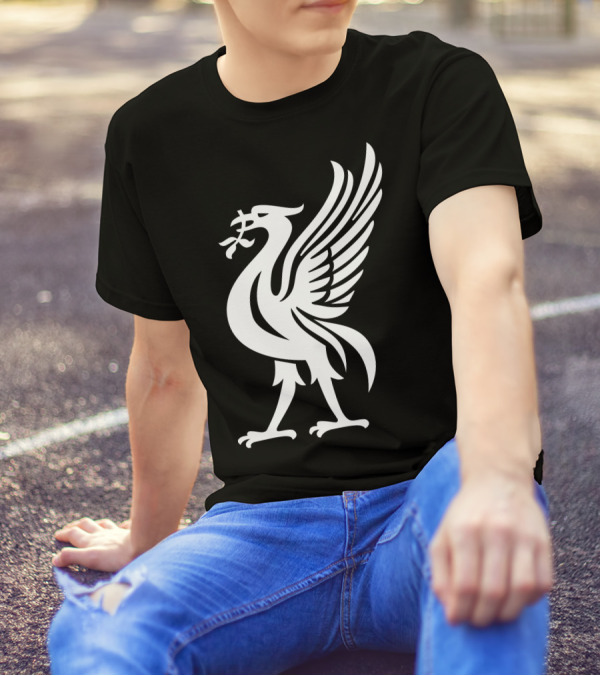Liverpool Liver Bird Iconic Symbol White T-Shirt