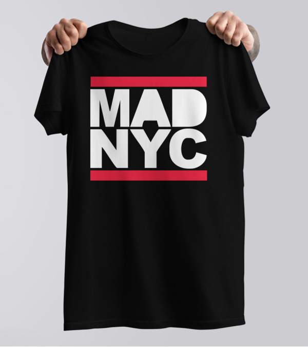 Mad NYC New York City Urban Runway Fashion Baseball Jersey T-Shirt