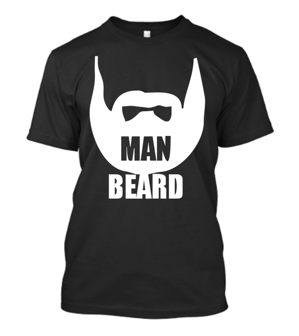 MAN BEARD Beard Shaped Bow Tie T-Shirt