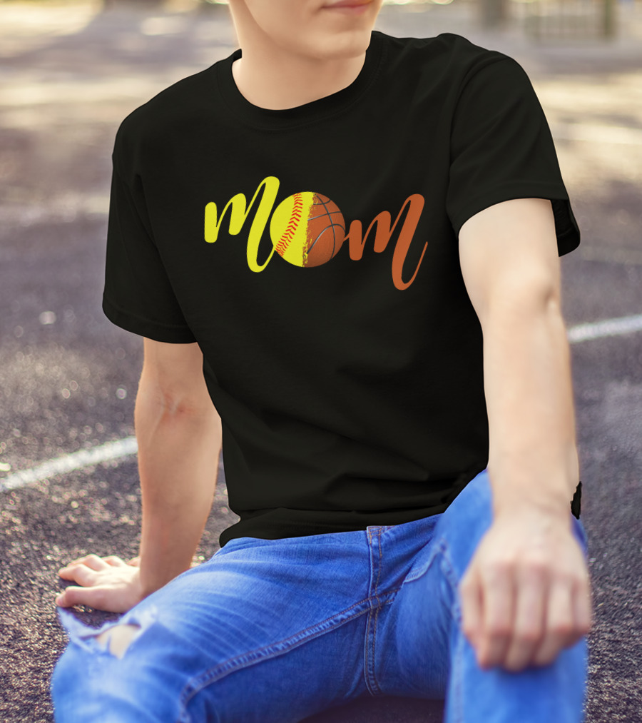 Mom Softball Basketball Sports Fan T-Shirt