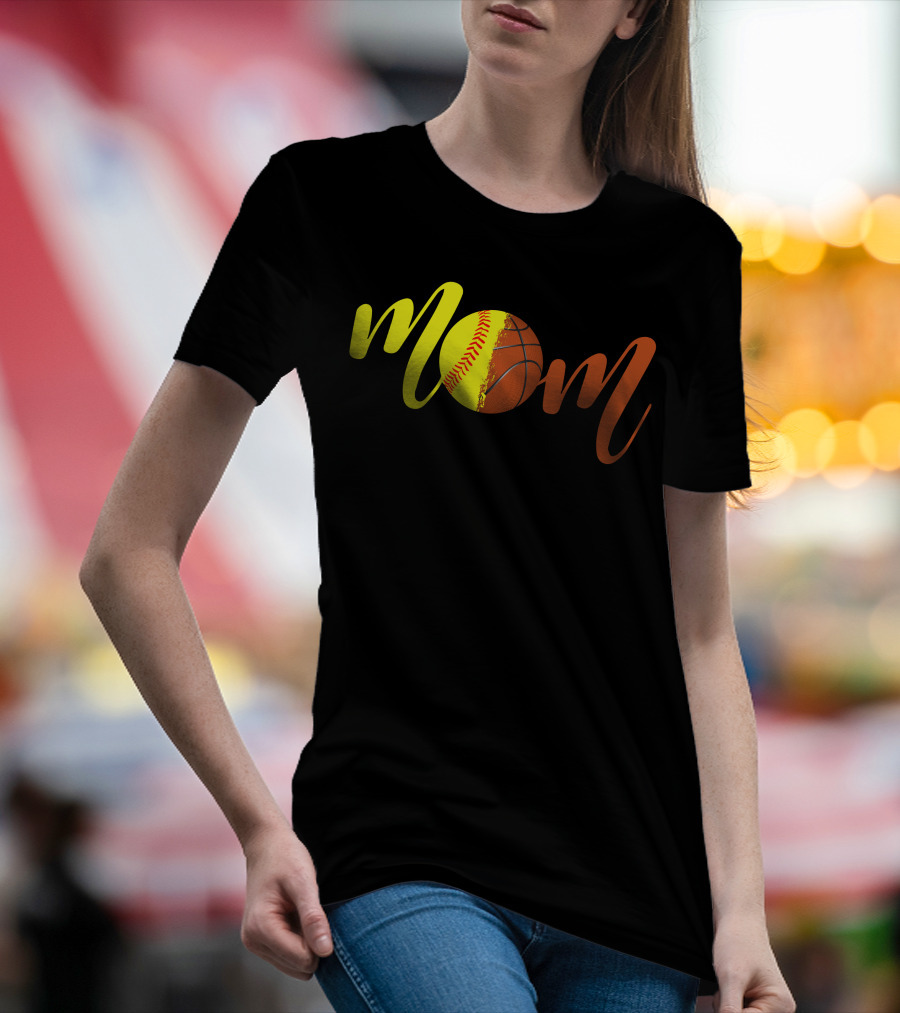 Mom Softball Basketball Sports Fan T-Shirt