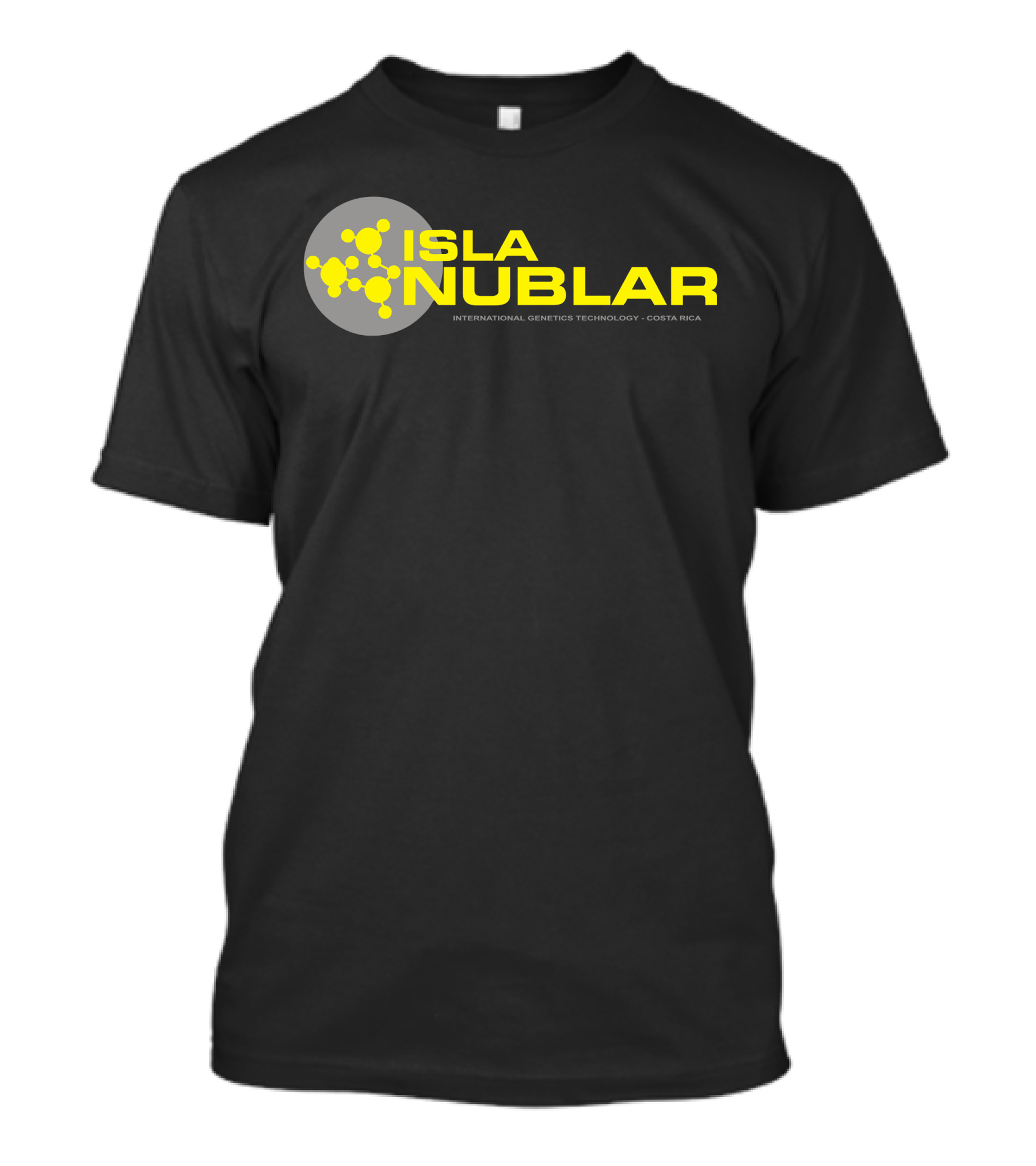 Isla Nublar International Genetics Technology Costa Rica Jurassic Park Movie T-Shirt