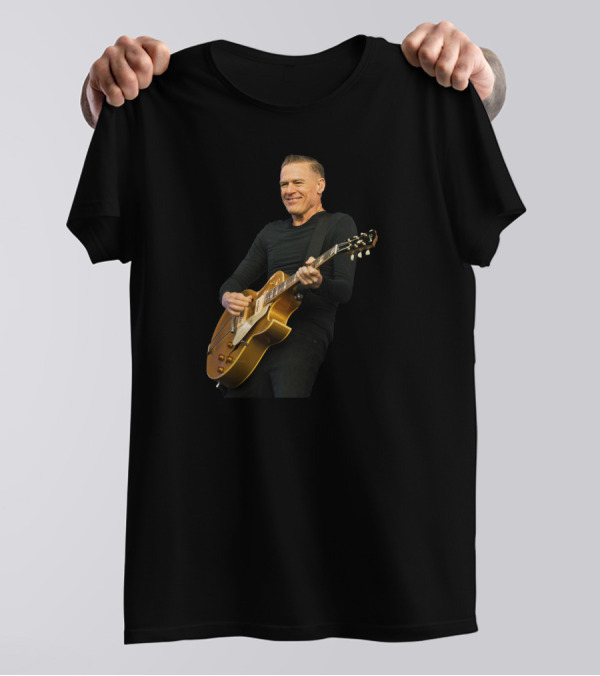 Bryan Adams Live Music Performance Event Icon Guitar T-Shirt