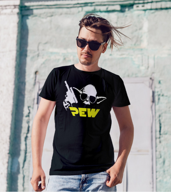 Pew Yoda Blaster Sunglasses Star Wars T-Shirt