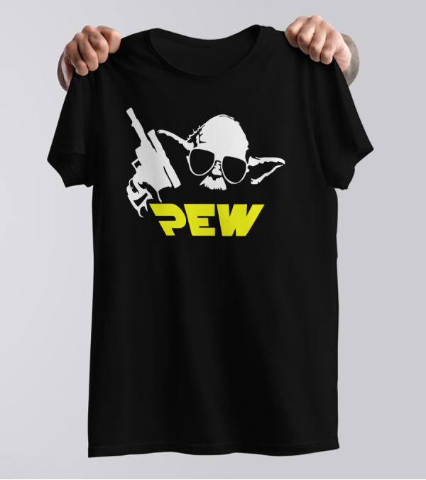 Pew Yoda Blaster Sunglasses Star Wars T-Shirt