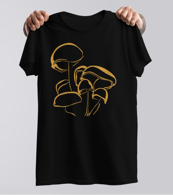 Pilze Magic Mushroom Wald Natur Nature Psy Psycho Trip T-Shirt