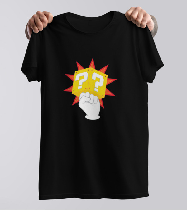 Power To The Plumbers Question Block Fist T-Shirt