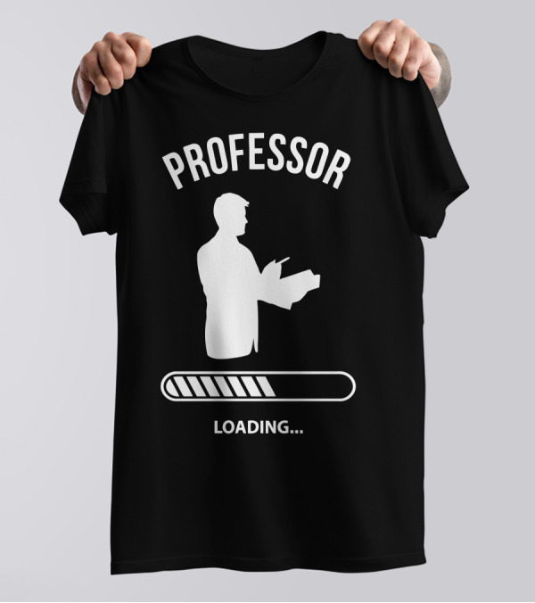 Professor Loading Silhouette With Progress Bar T-Shirt