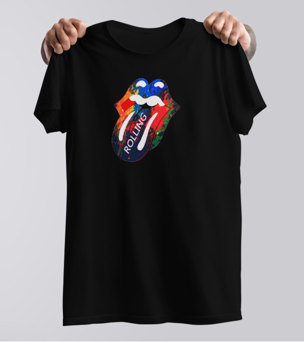 Rolling Tongue Color Splash T-Shirt
