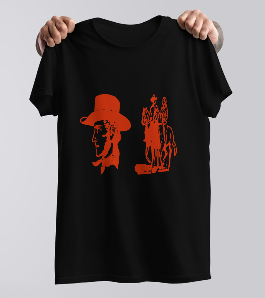 Romantic Cowboy Couple Western Silhouette Iconic T-Shirt