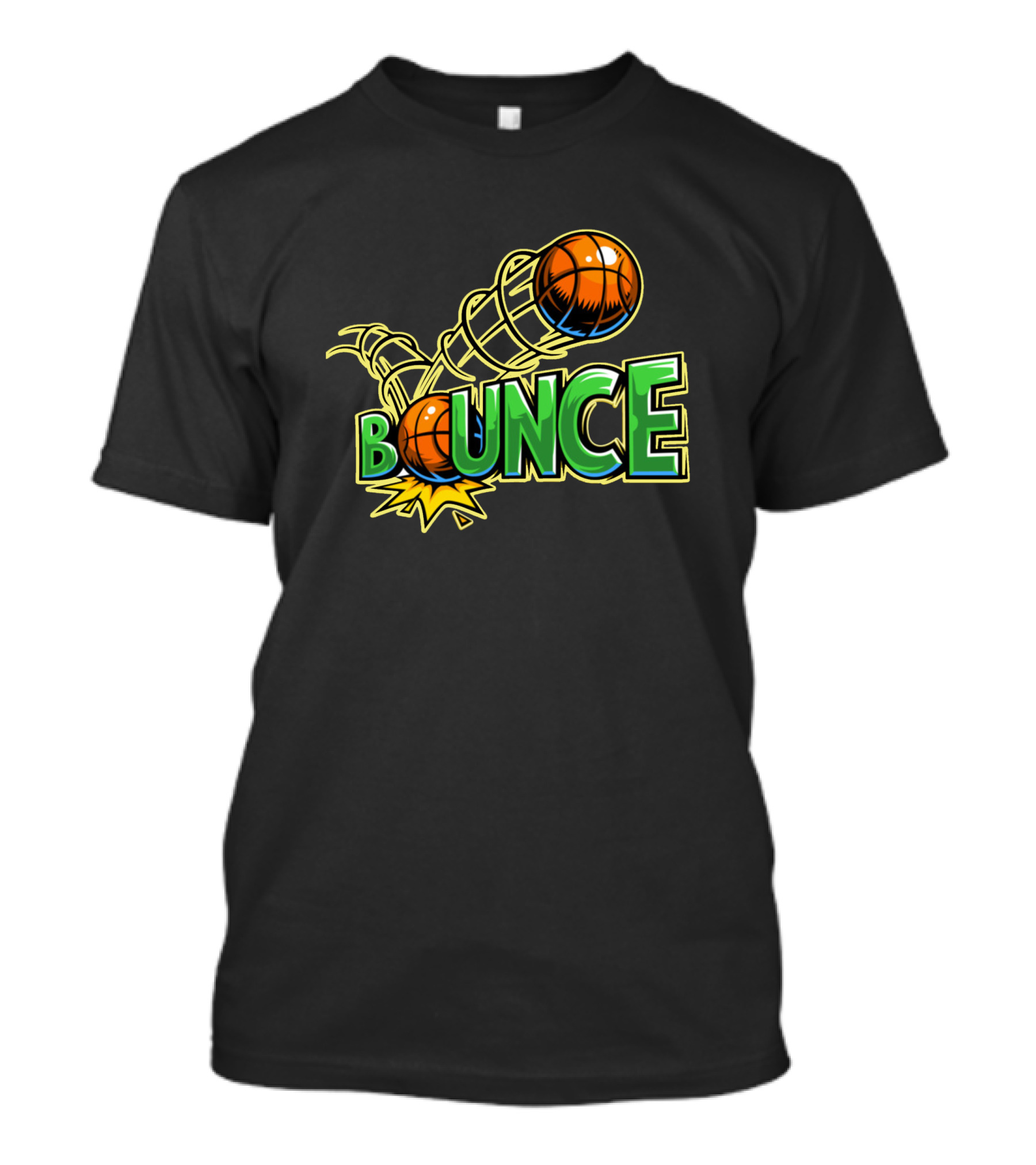 Bounce Basketball Hoop Splash Explosion T-Shirt