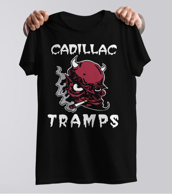 Cadillac Tramps Smoking Devil With Horns And Cigarette T-Shirt