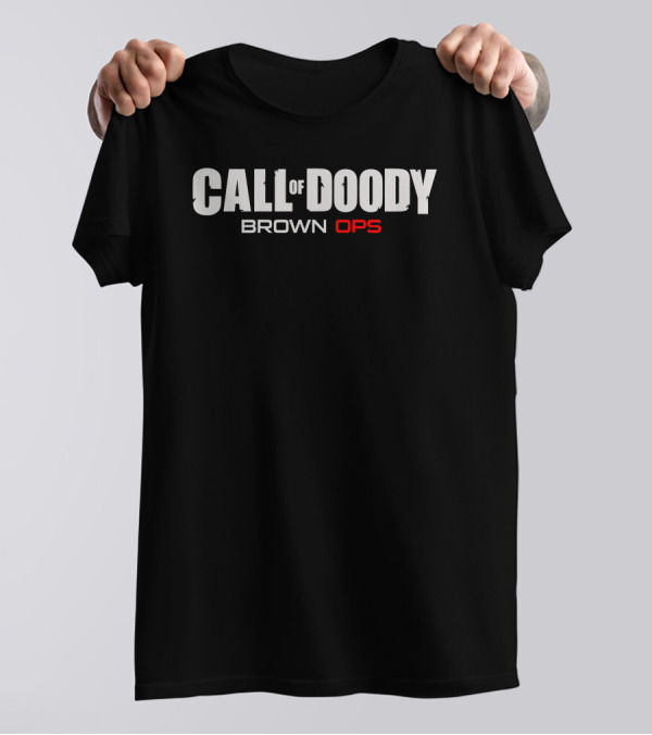 Call Of Doody Brown Ops Duty Video Game T-Shirt