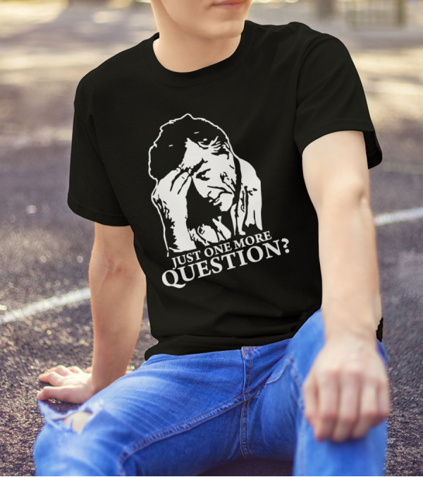 Columbo Just One More Question Detective Classic 70s Mystery TV Line T-Shirt
