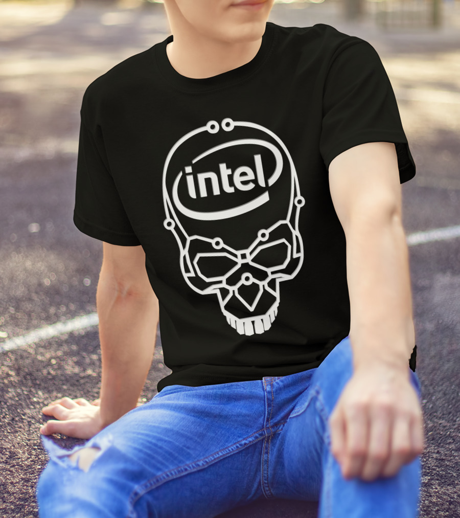 Intel Skull Logo Tech Fusion T-Shirt