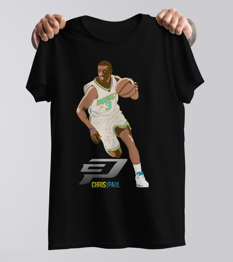 Chris Paul Hornets Basketball Athlete CP T-Shirt