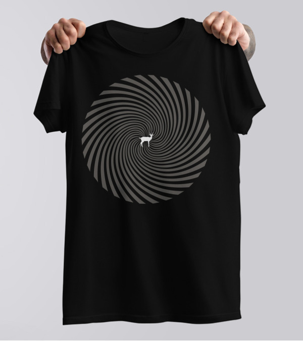 Deerhunter Cryptograms Hypnotic Spiral Deer T-Shirt