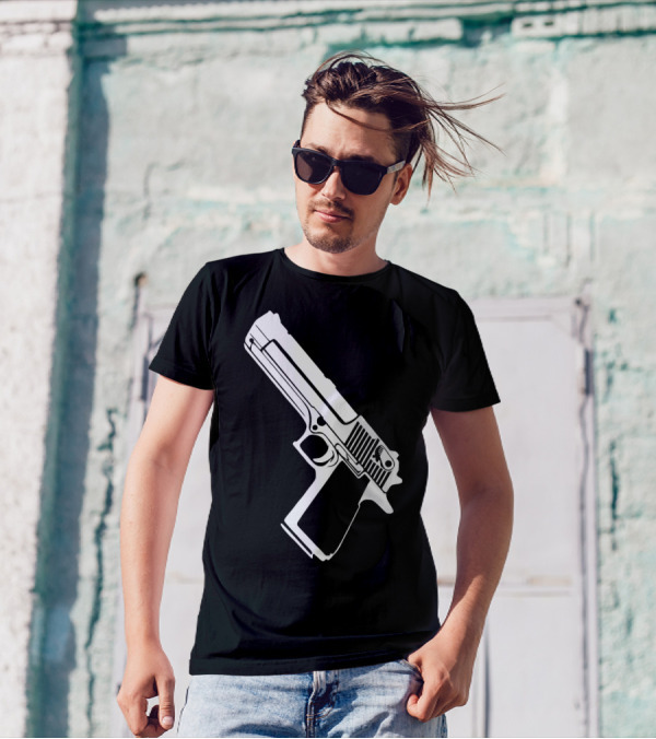 Desert Eagle Waffe Weapon Gun Pistole Magnum Iconic Firearm T-Shirt