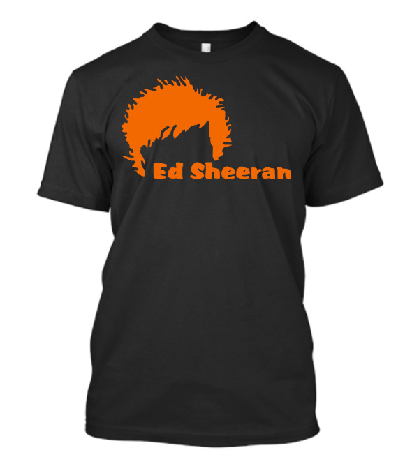 Ed Sheeran Orange Hair Silhouette Music Ginger Singer T-Shirt