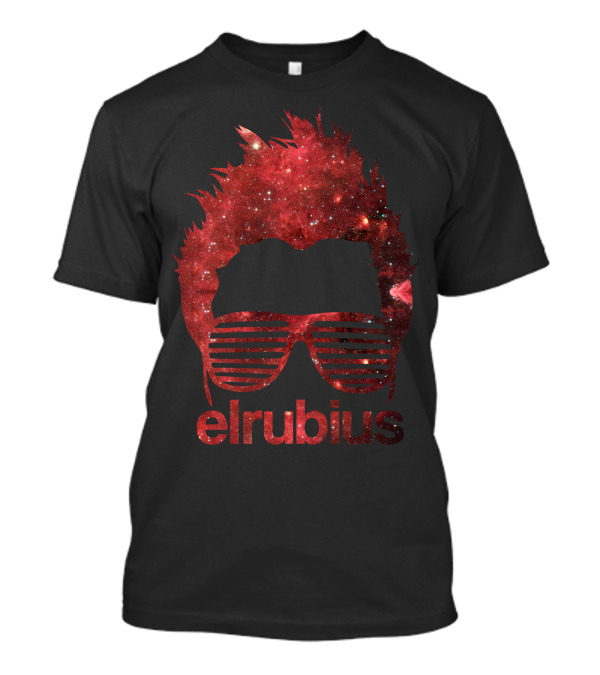 Elrubius Galaxy Hair And Glasses Space T-Shirt