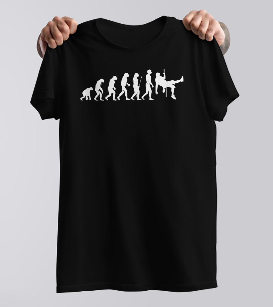Evolution Klettern Climbing Sport Hobby Freizeit Berge Kletterwald T-Shirt