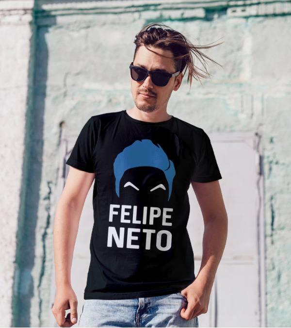 Felipe Neto Blue Hair T-Shirt