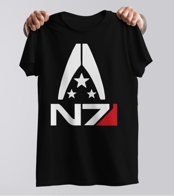Mass Effect N7 Alliance Logo Stars T-Shirt