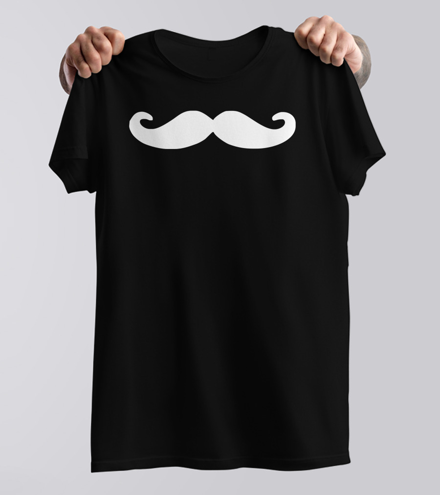 Mustache Sticker Decal Vinyl T-Shirt