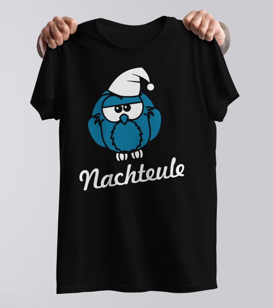 Nachteule Owl In Sleep Cap T-Shirt