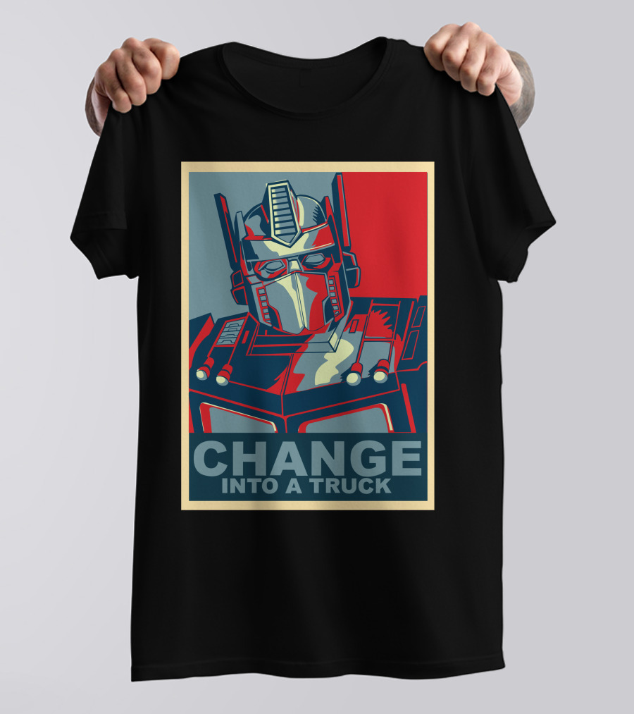 Obey Change Into A Truck Optimus Primed Image T-Shirt