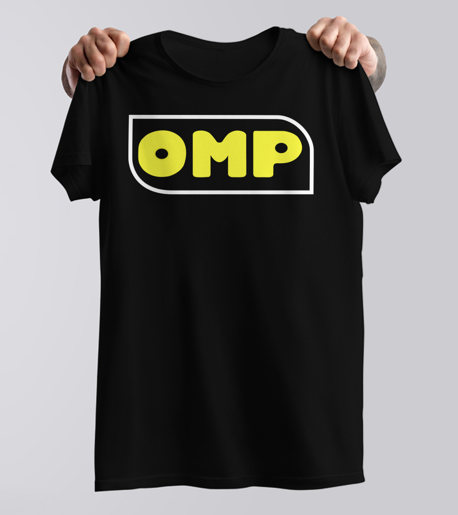 OMP Racing Motorsport Branding Bold Yellow T-Shirt